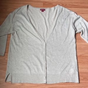 MERONA Cream and Gold Cardigan size L